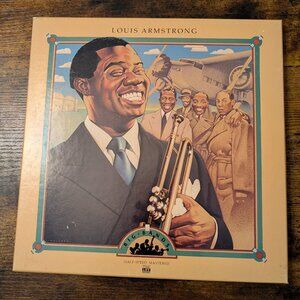 Louis Armstrong Big Band Time Life 2 LP vinyl Record Box Set Half Speed Mastered